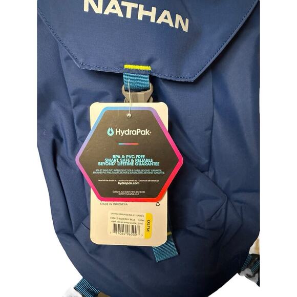 Nathan NEW Limitless 6L Hydration Sling, Two Side Pockets Pacific Blue HydraPak - Picture 4 of 6